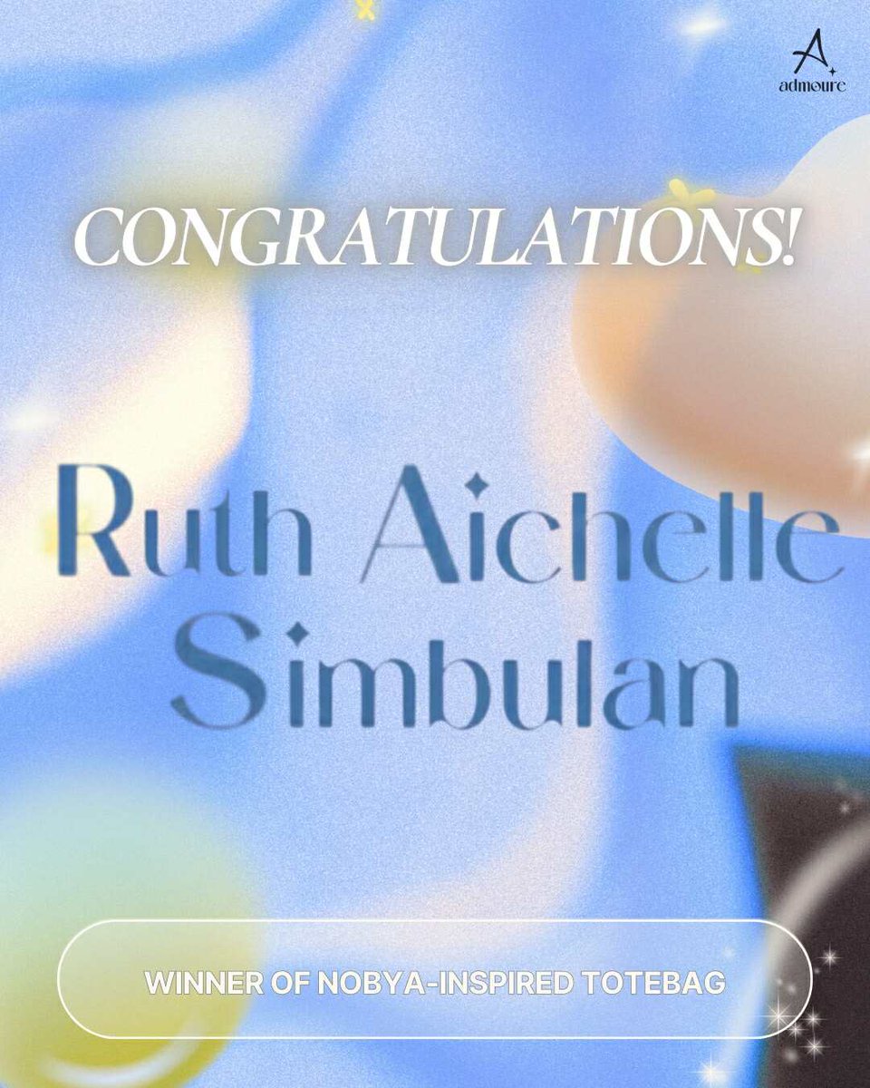 TeamAdmoure's tweet photo. 251204 [ANNOUNCEMENT]

Congratulations to our raffle winners! Please message us on how to claim your prizes. 

#Adie
#RAAAconcert
#ADMOURE https://t.co/rqeQIPaeJw