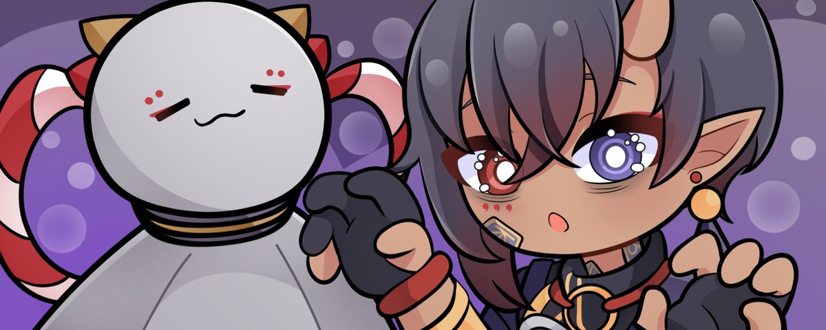 𐙚╰──╮ ✦  : Chibi banner I made for @/Nanoiya on VGen !

˚⊱🫧⊰˚ ⁀➷ vgen.co/_1Koi_

.𖥔 ݁ ˖  #VGen #VGenComms ˚₊‧꒰ა 🫐 ໒꒱ ‧₊