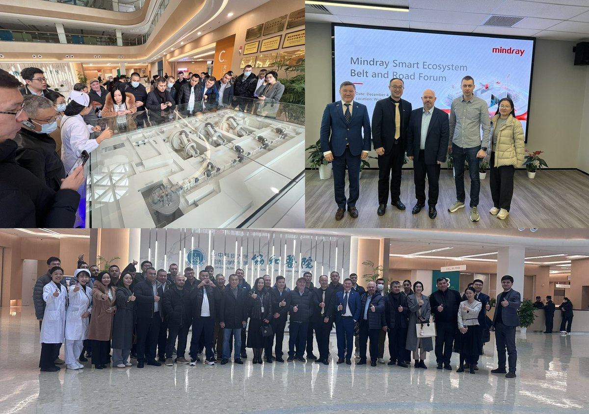 wangjili's tweet photo. Grateful for the strong support from Wuhan Union Hospital Jinyinhu Campus, the BRI Smart Ecosystem Forum 🇦🇿🇺🇿🇨🇳🇰🇿🇧🇾has sparked numerous inspiring ideas🌟. The "impossible trinitysan" is constantly being redefined through the efforts of innovation, openness and collaboration. https://t.co/jrMvIS3mKj