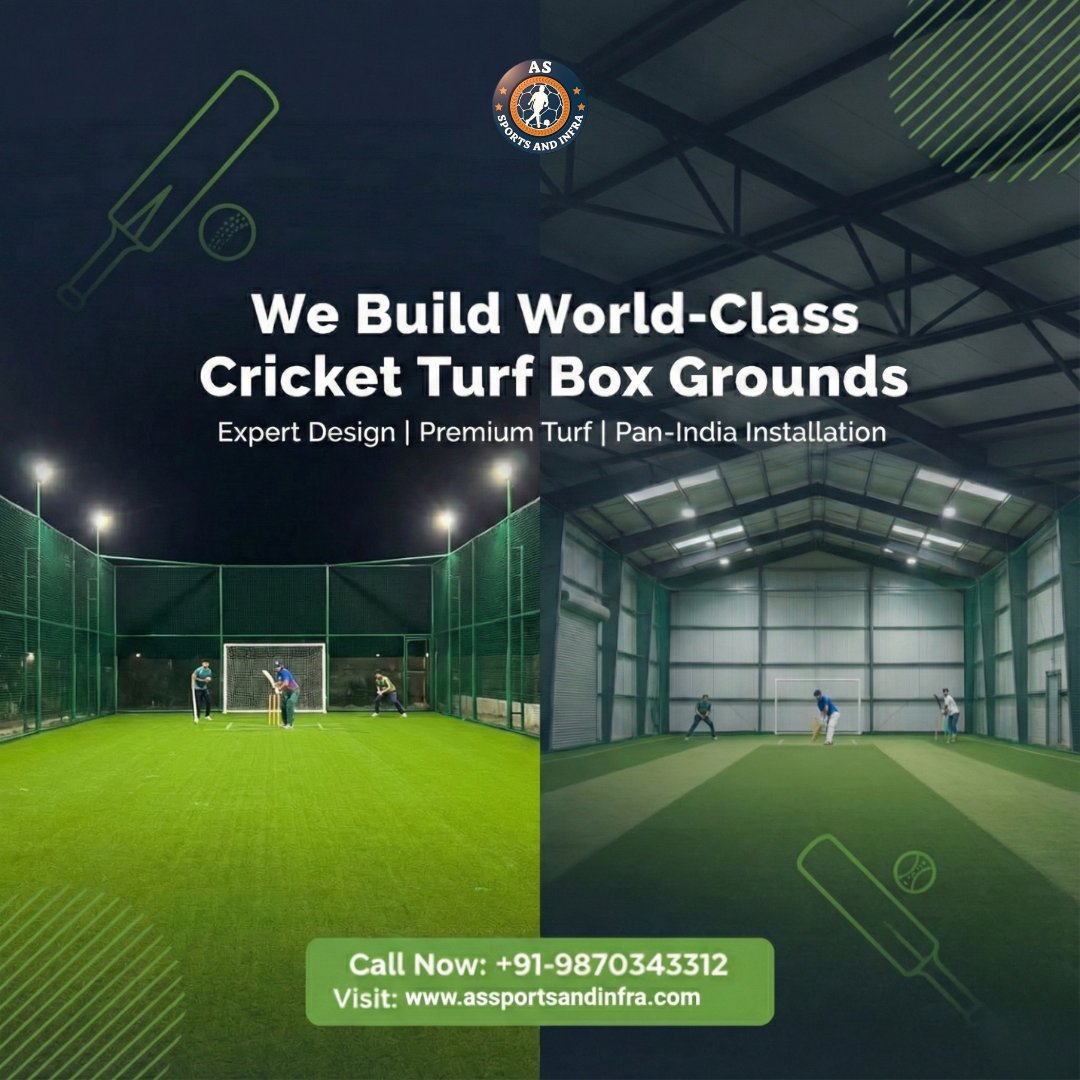 ASsports_infra's tweet image. Build your own world class Cricket Turf Box Ground with expert design and premium quality turf.
We create high-performance cricket arenas with complete installation support across India.

Visit: assportsandinfra.com

#CricketTurf #BoxCricket #CricketGround #SportsInfra