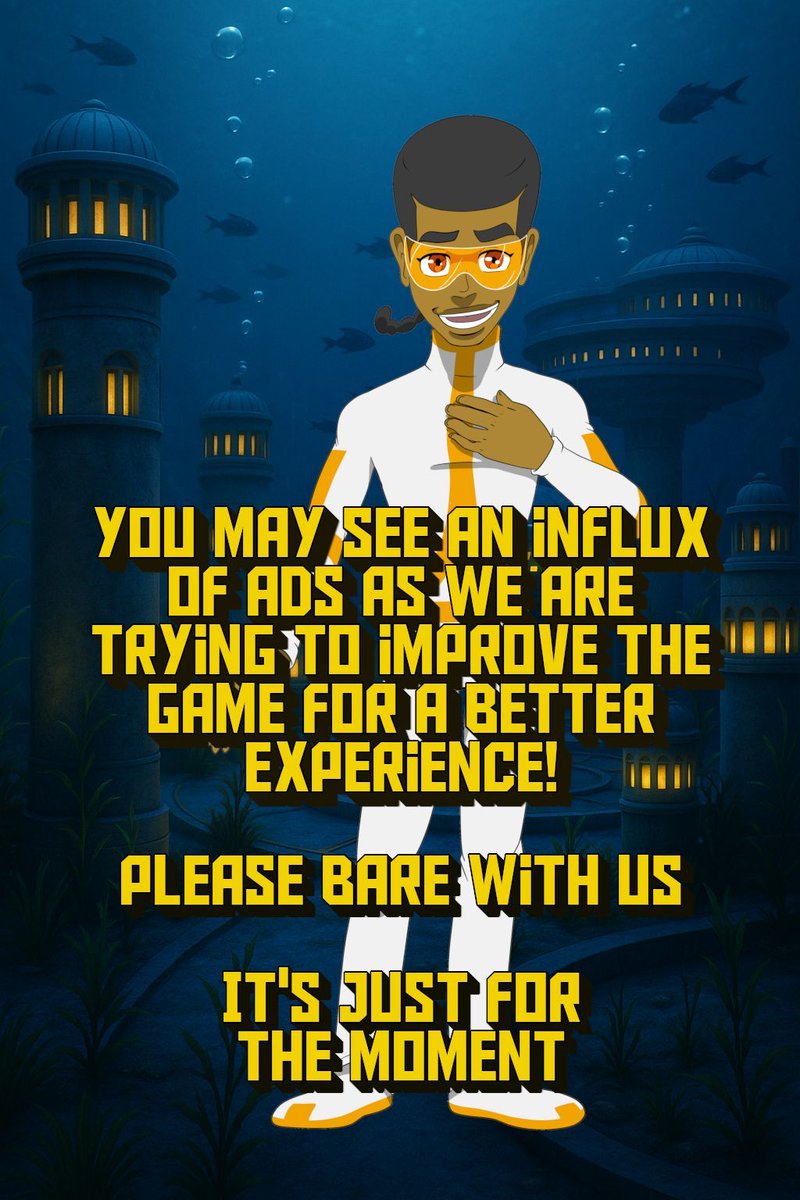 Panic Gem Odyssey is going through some maintenance! You may see an increase in Ads. Bare with us while we are adjusting &amp; making some changes on the back-end.  
(and yes, we did misspell maintenance 😅 )
#PanicGemOdyssey #KaPaENT #indiegame #mobilegame