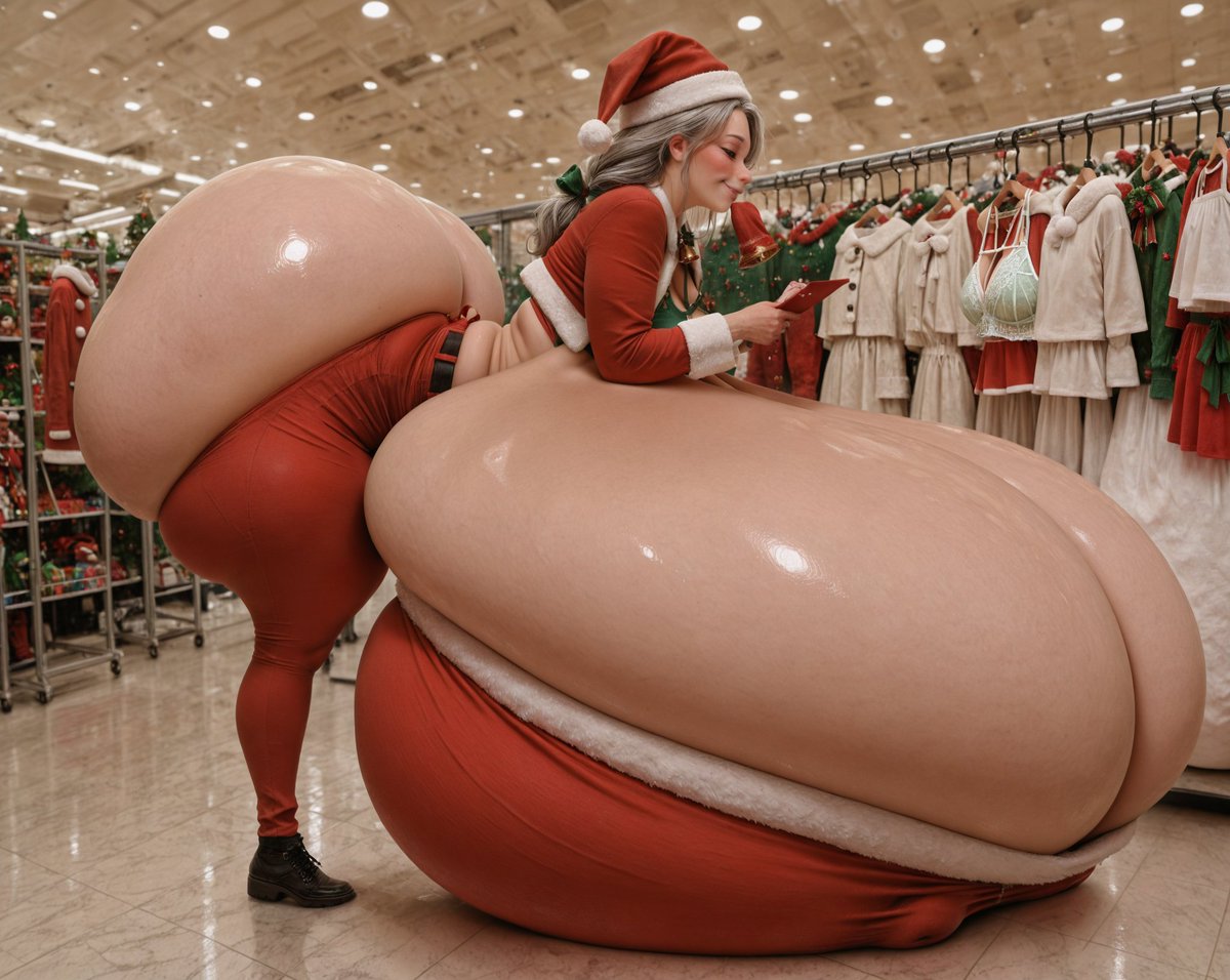 Welcome to my little store. You look like nice young girls, mostly. We have all manner of Christmas gifts and clothes. Perfect for those snowy days and *ahem* cold winters nights. Why don't I show you what I have.
*rip*
There goes grannies pants again