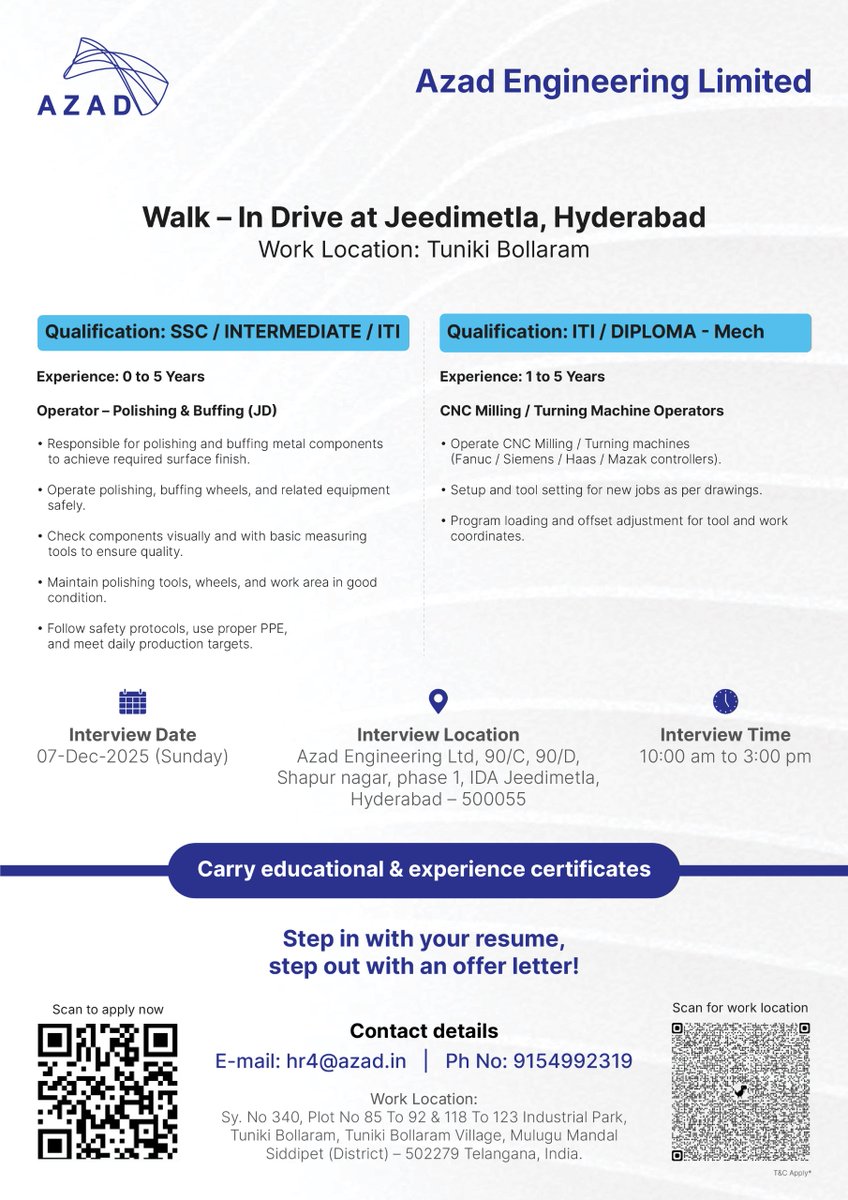 Azad Engineering tweet media