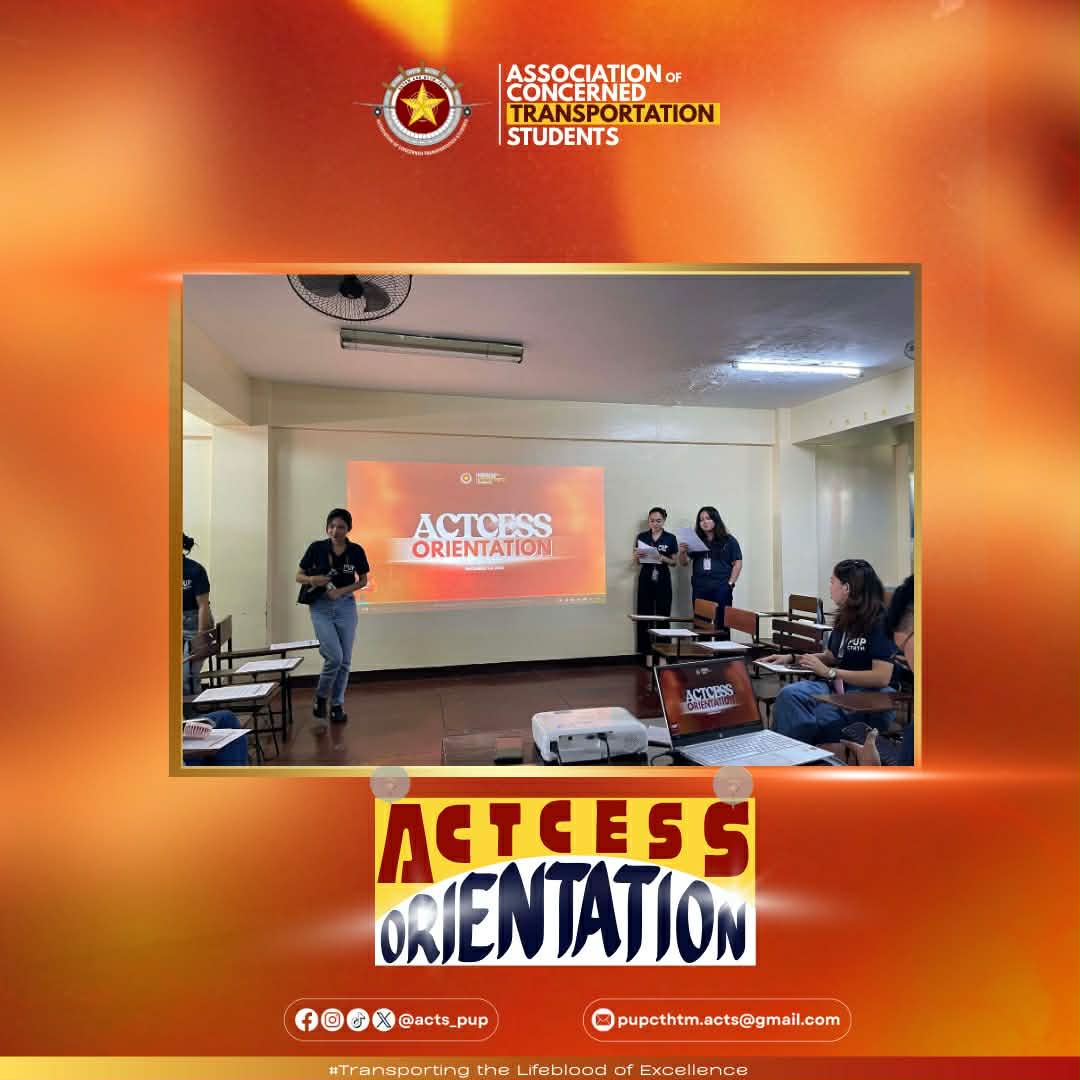 acts_pup's tweet image. 𝐑𝐞𝐠𝐢𝐬𝐭𝐫𝐚𝐭𝐢𝐨𝐧 𝐢𝐬 𝐧𝐨𝐰 𝐎𝐏𝐄𝐍!
Be part of ACTCESS and serve through your chosen committee — 𝐒𝐞𝐜𝐫𝐞𝐭𝐚𝐫𝐢𝐚𝐭, 𝐂𝐫𝐞𝐚𝐭𝐢𝐯𝐞𝐬, 𝐏𝐫, 𝐨𝐫 𝐓𝐞𝐜𝐡 &amp;amp; 𝐃𝐨𝐜𝐬.
📍 GS308
🗓️ Orientation on Thursday, December 4, 2025 at 1:00 PM

#CTHTM #ACTS #BSTRM #BSTMTRTM