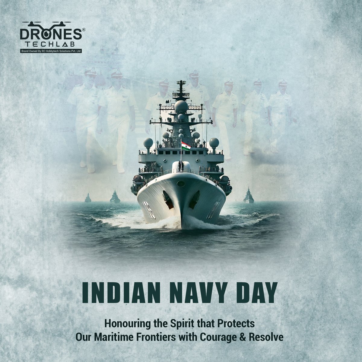 Drones_Tech_Lab's tweet image. The Indian Navy stands as a symbol of courage, discipline and commitment across our maritime frontiers. On Navy Day, we salute the spirit that safeguards the nation and inspires generations with strength, vigilance and relentless duty.