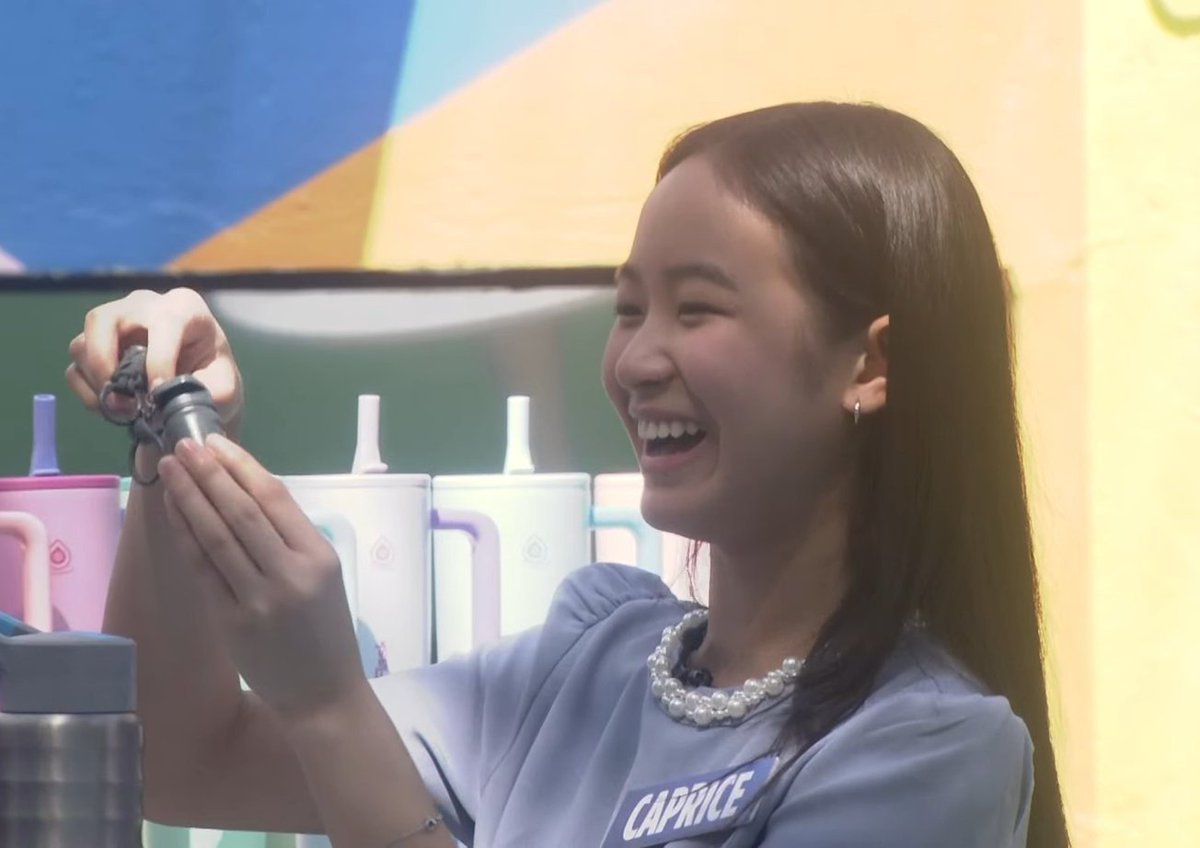 havesomepeyt's tweet photo. the way Caprice keeps bagging and sweeping the sponsor task. like yes, good for the brands for always choosing her because she’s one of the most marketable housemates na meron ang pbb rn

#CapriceCayetano #AquaFlaskPH https://t.co/kFjZftQRGZ
