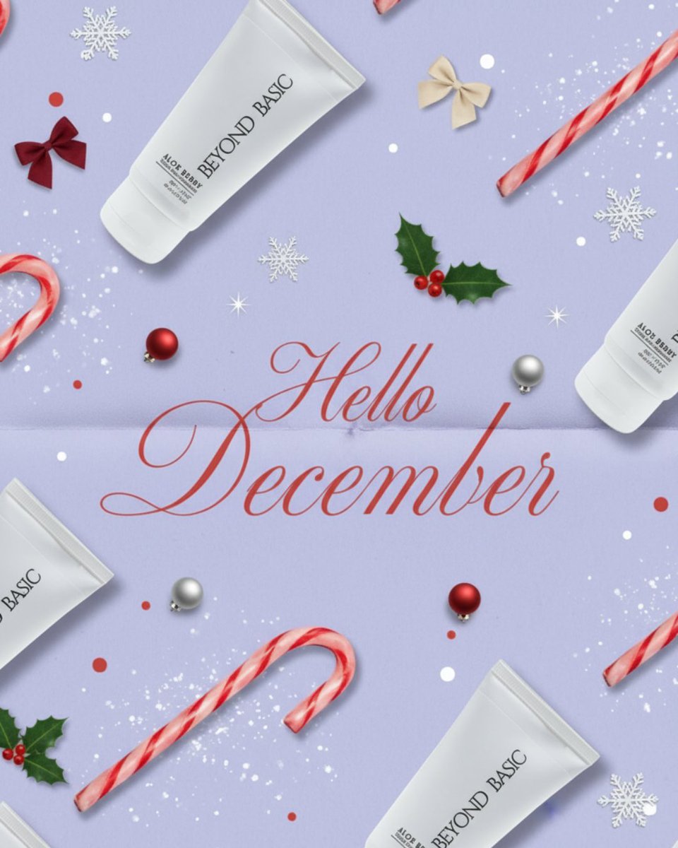 beyondbasicteam's tweet image. Let the holiday sparkle begin!
As the weather gets colder, don&apos;t forget about your winter skincare essentials

#HelloDecember #HolidaySeason #WinterSkincare #BeyondBasic #SelfCare #TisTheSeason #CozyVibes #SkincareEssentials #WinterWonderland #BeautyRoutine #CandyCane