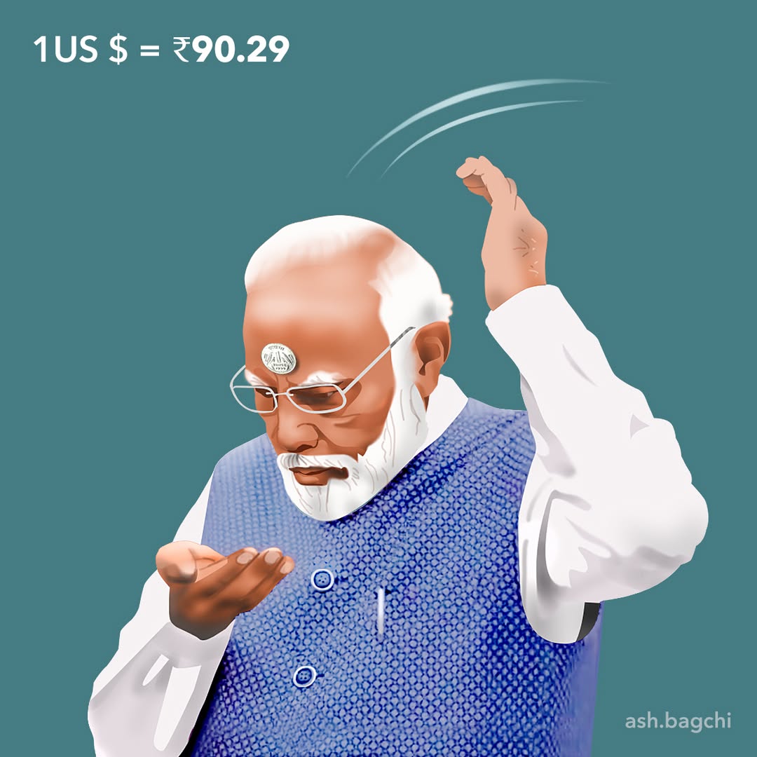 Introvert__14's tweet image. 2026 expected 
1US $= ₹100