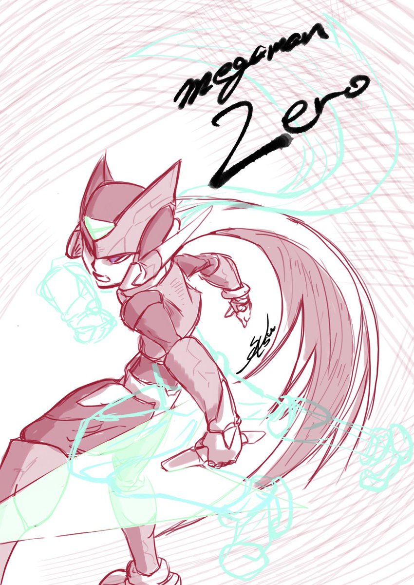 KnInt_'s tweet image. めがまーん sketch