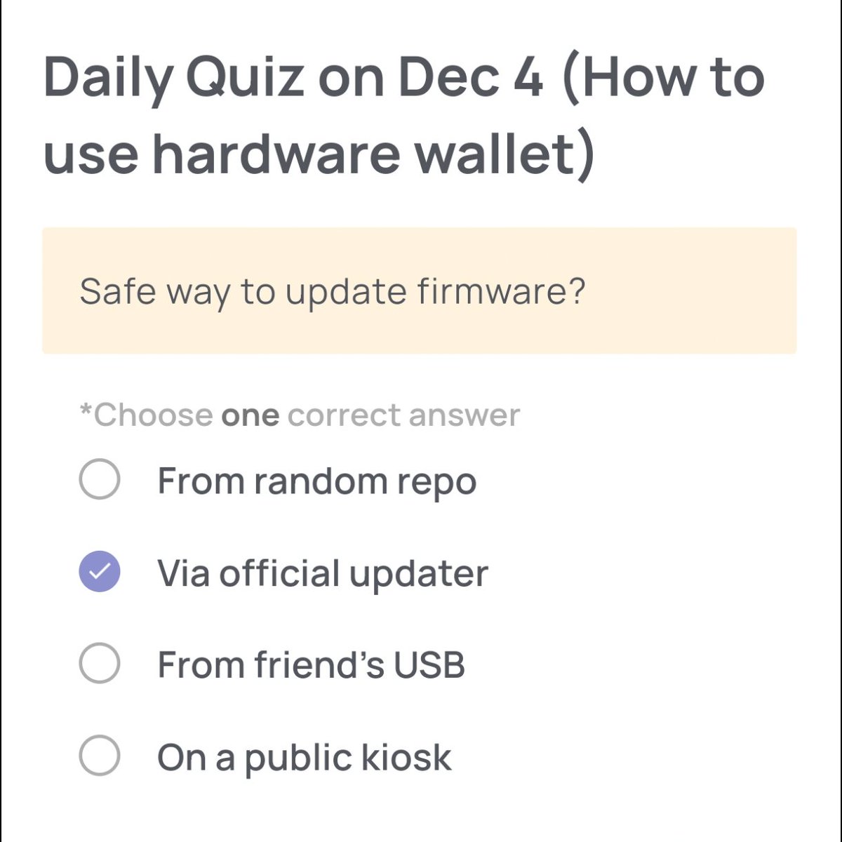 CryptoBetula's tweet image. 🤖 Xenea Firmware Path!

🗓️ Thursday, 04.12.2025.
🔧 The device whispers: “Update me safely.” Only one trusted channel keeps danger away.
🎯 Lock in B to follow the official road to safety! 🛡️💻

#XeneaWallet #FirmwareUpdate #WalletSafety #LearnAndEarn #DeFiSecurity #CryptoTips