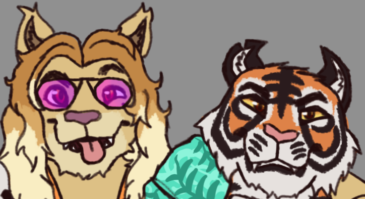 Drawing some more Oscar and Kingston, funny stupid cats