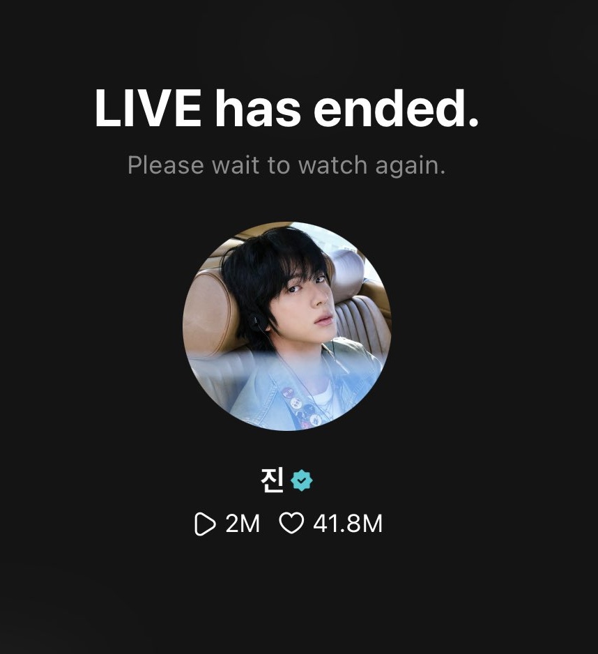 Bangtan7_Stream's tweet image. REPLY WITH &quot;HAPPY BIRTHDAY JIN 💜&quot; IF YOU WERE A PART OF JIN&apos;S BIRTHDAY LIVE!