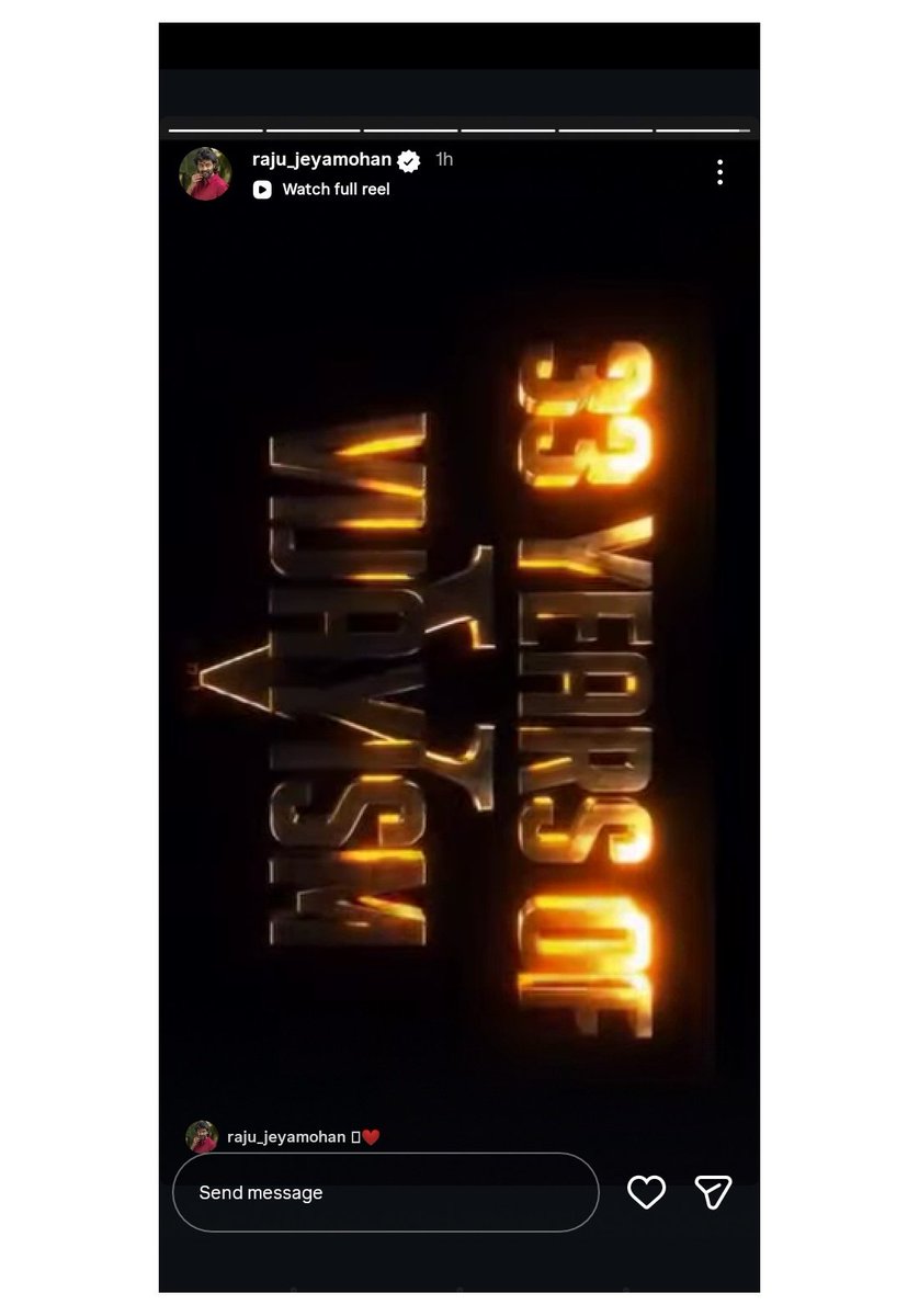 PrakazVijay_Of's tweet image. . @RajuActor91 Naah Insta Story. 🔥❤️