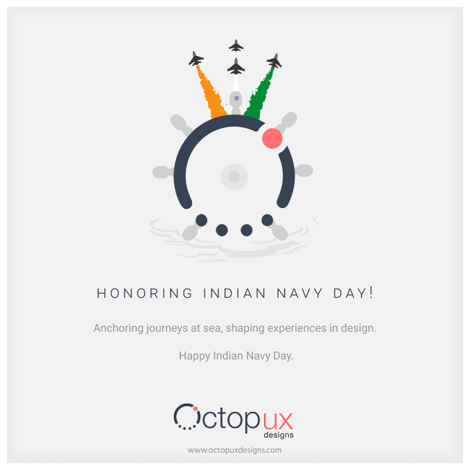octopuxdesigns's tweet photo. 🇮🇳 Anchoring journeys at sea, shaping experiences in design.
Honoring our heroes at sea. 🇮🇳
 Happy Indian Navy Day!
https://t.co/51iMbPjQXP

#IndianNavyDay #NavyDay https://t.co/3NwZYHqdSG