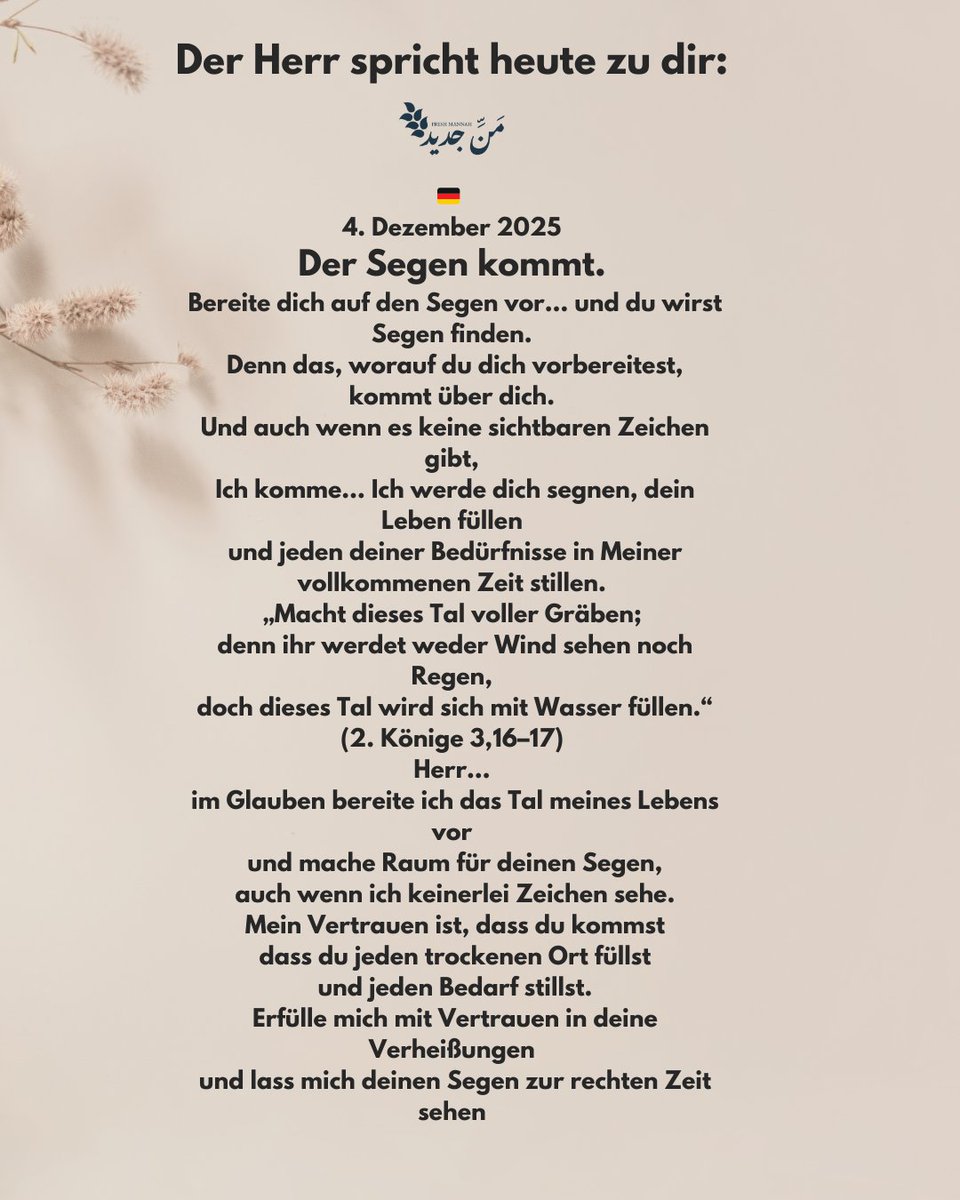 MiladBotro1972's tweet photo. #Freshmanna
#BereitFürSegen
#GlaubensSchritte
#DasTalWirdGefüllt https://t.co/BzfAqUuhWi