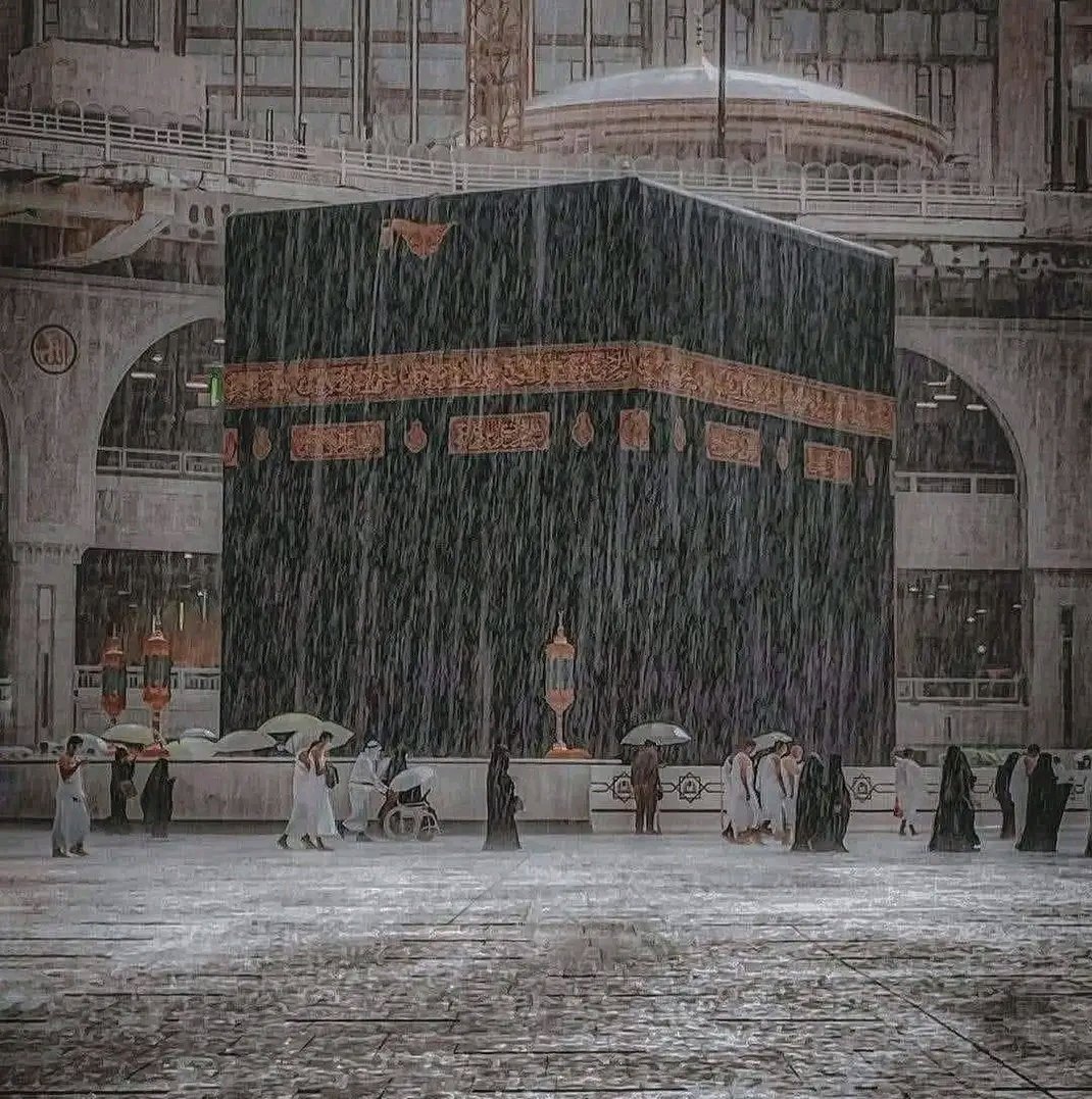 🤲🌧️🤲🌧️
اللهم عمره اغسل بها روحي من حيث لا أحتسب أطوف سبعًا وأسعَى سبعًا ، وأبكي ألفًا ، وأٌناجي حتى تطيب نفسي هناك اللهم عُمره اعُيد بها شتات قلبي 
وأنفضُ بِها كُلَّ التَعب اجلسَ أمامَ الكَعبه لأزيلَ ما بداخلي أنسى فيها النَفس والدُنيا وهموم الحياة  ياربّ عمره والمطر يصب