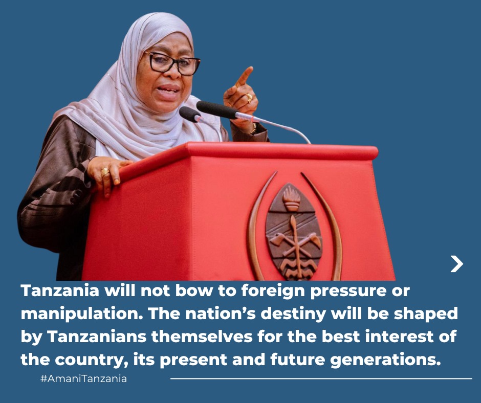 NytmDr's tweet photo. President Samia made it clear that the recent unrest was not an organic uprising but a calculated, well-funded plot to overthrow the government. Tanzanians deserve the truth—not the manipulated narratives sold by opportunists.
#DefendingOurSovereignty
Amani Tanzania https://t.co/ZIg9QpexC2