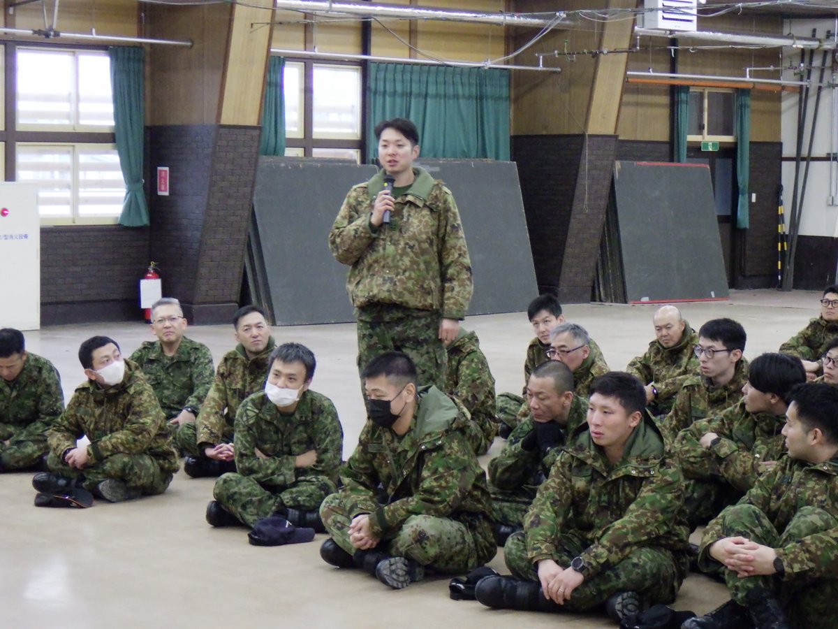 12月3日、北恵庭駐屯地において、タウンホールミーティング（対話