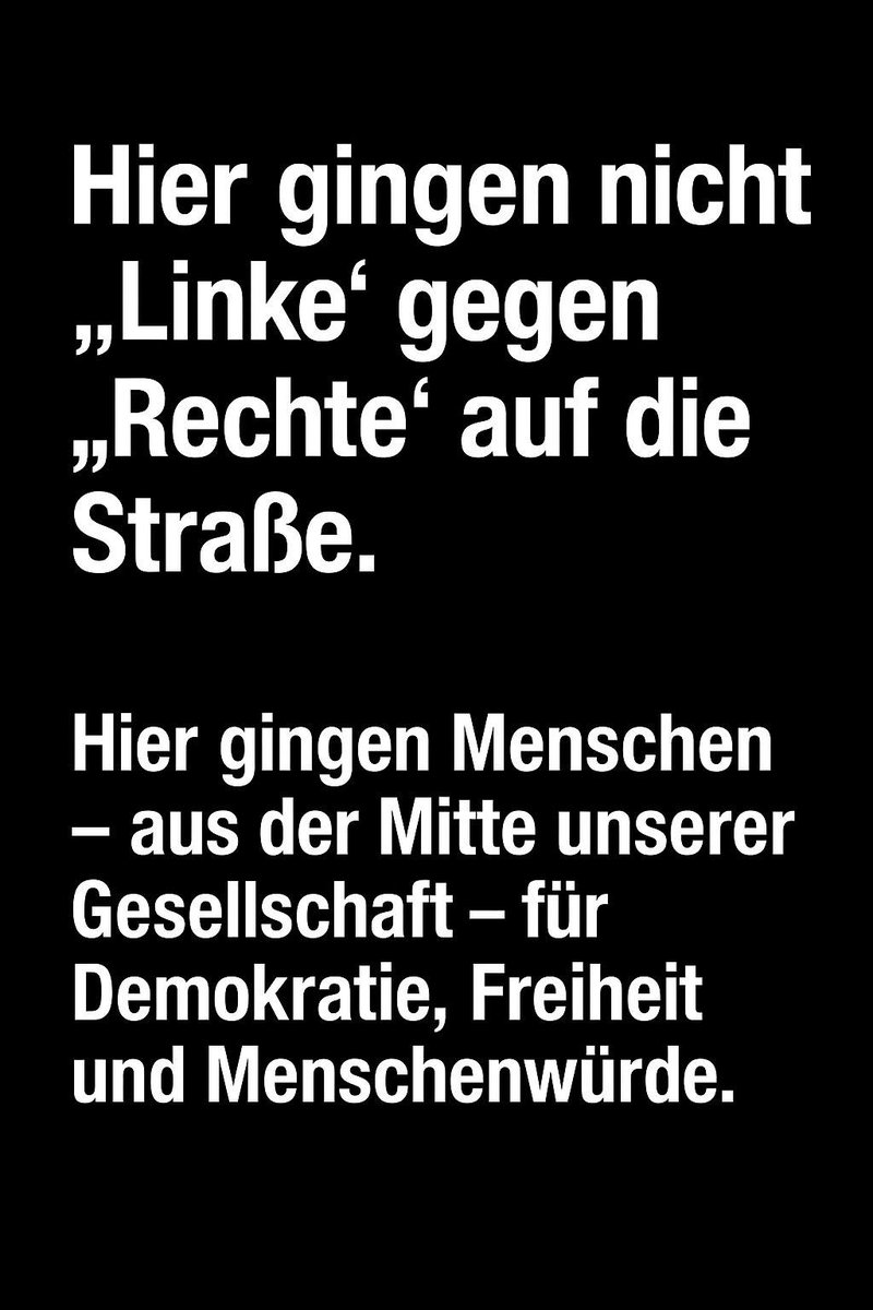 stecki_2_0's tweet photo. „‚Links‘ heißt hier nicht politisch links. Es heißt: Menschen, die für Freiheit, Demokratie und Respekt aufstehen und sich klar gegen Rechtsextremismus stellen.“ #noafd https://t.co/BcZ6aJortV