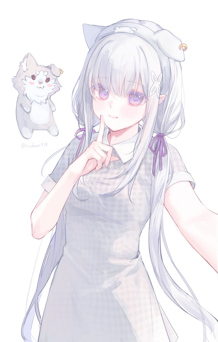 Evidence979's tweet image. emilia  
#リゼロ #rezero