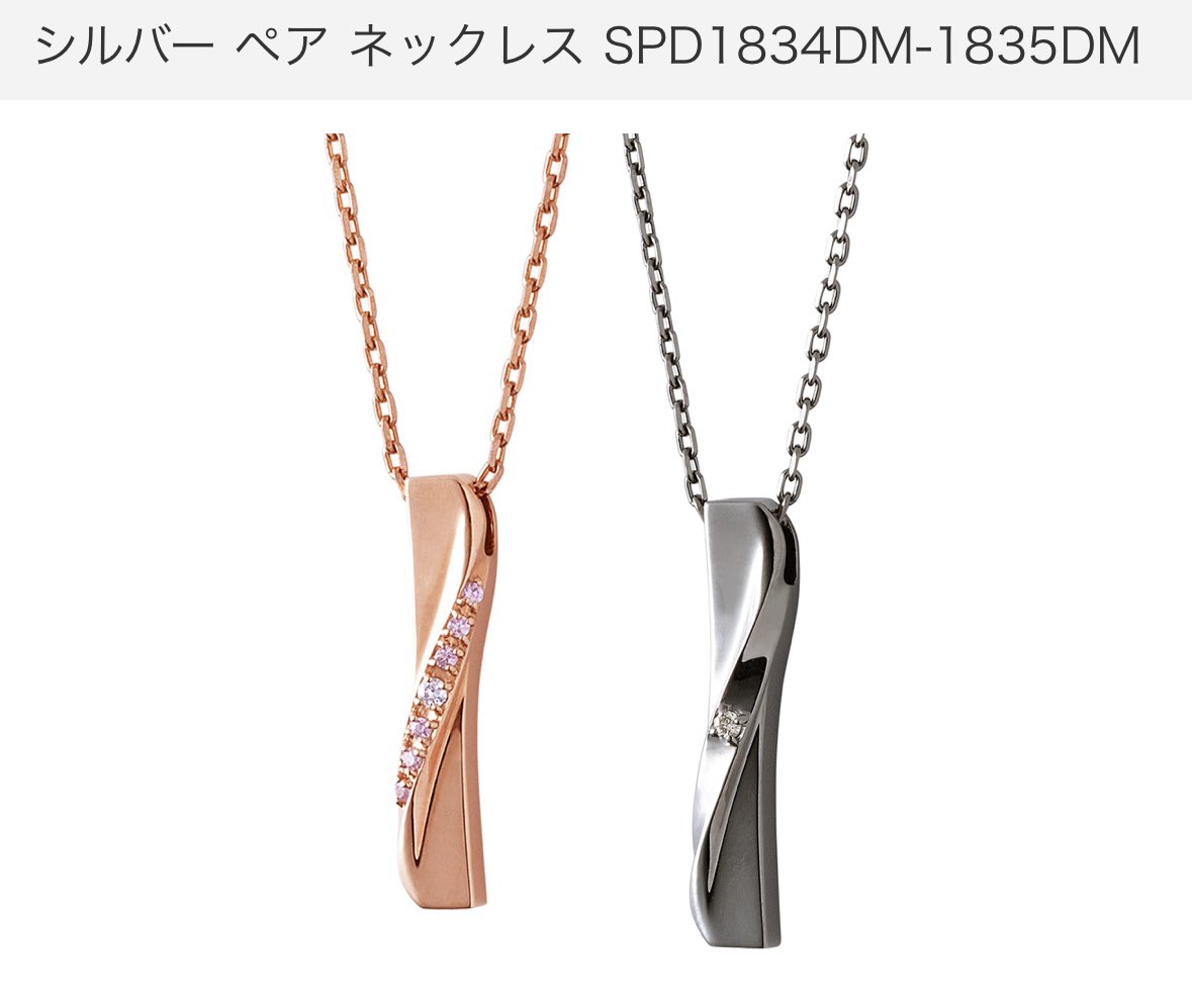 高橋恭平】#なにわtube 💜THE KISS シルバー ペア ネックレスSPD1834DM