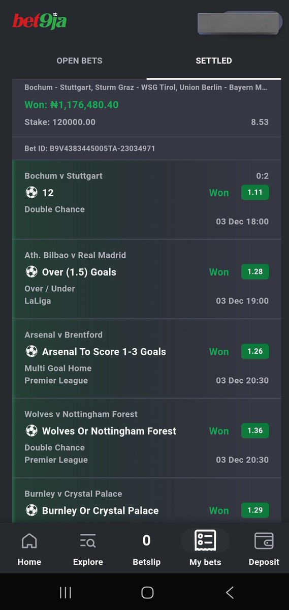 Emilyly01's tweet image. 4 ODDS EDIT BET9JA BOOOMM!!!!✅✅✅
Congratulations to all winners 🎊🍀

#Bet9jaCode

JOIN US HERE - t.me/Emilylytipz