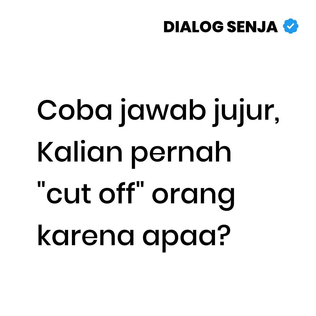 Dialog Senja tweet media