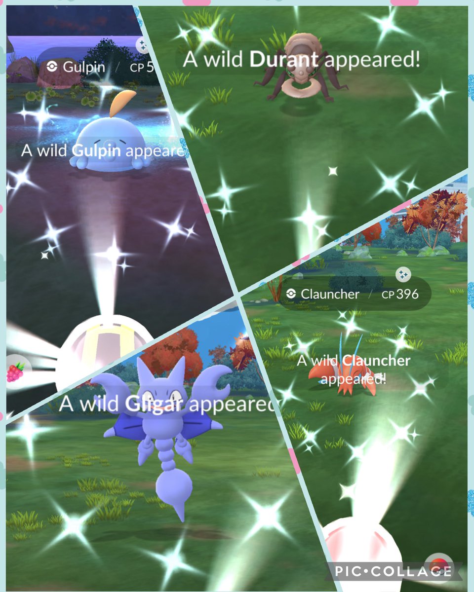 Today’s shinies ✨#PokemonGo #ShinyPokemon
