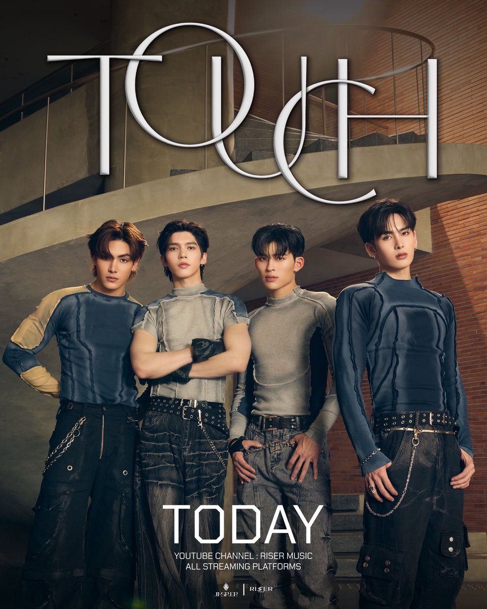 TODAY♦️
TOUCH - JASP.ER 

YOUTUBE: RISER MUSIC
📍7 PM

#️⃣JASPER_TouchMV

#JASPER_Touch
#JASPER
#RISERMUSIC