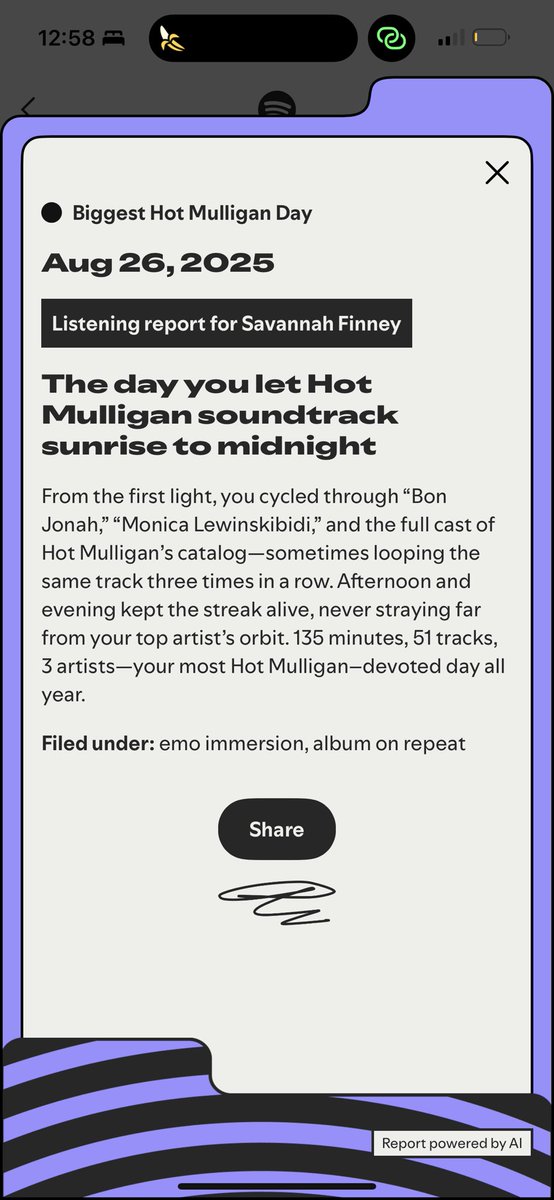 lol I changed the entire scope of my Spotify Wrapped in the span of 4 months