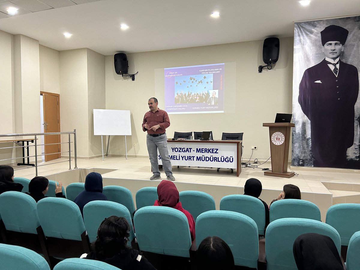 YozgatKYGM's tweet photo. 📍Sürmeli Yurdu

Yozgat Bozok Üniversitesi Fizik bölümü hocamız Prof. Dr. Mustafa Böyükata “Kariyer Planlama ve Proje Teknikleri” konulu hasbihal programıyla yurdumuzda öğrencilerimizle bir araya geldi. Keyifli sohbeti ve değerli bilgileri için hocamıza teşekkür ederiz✨ https://t.co/HXKsrb3ZUV