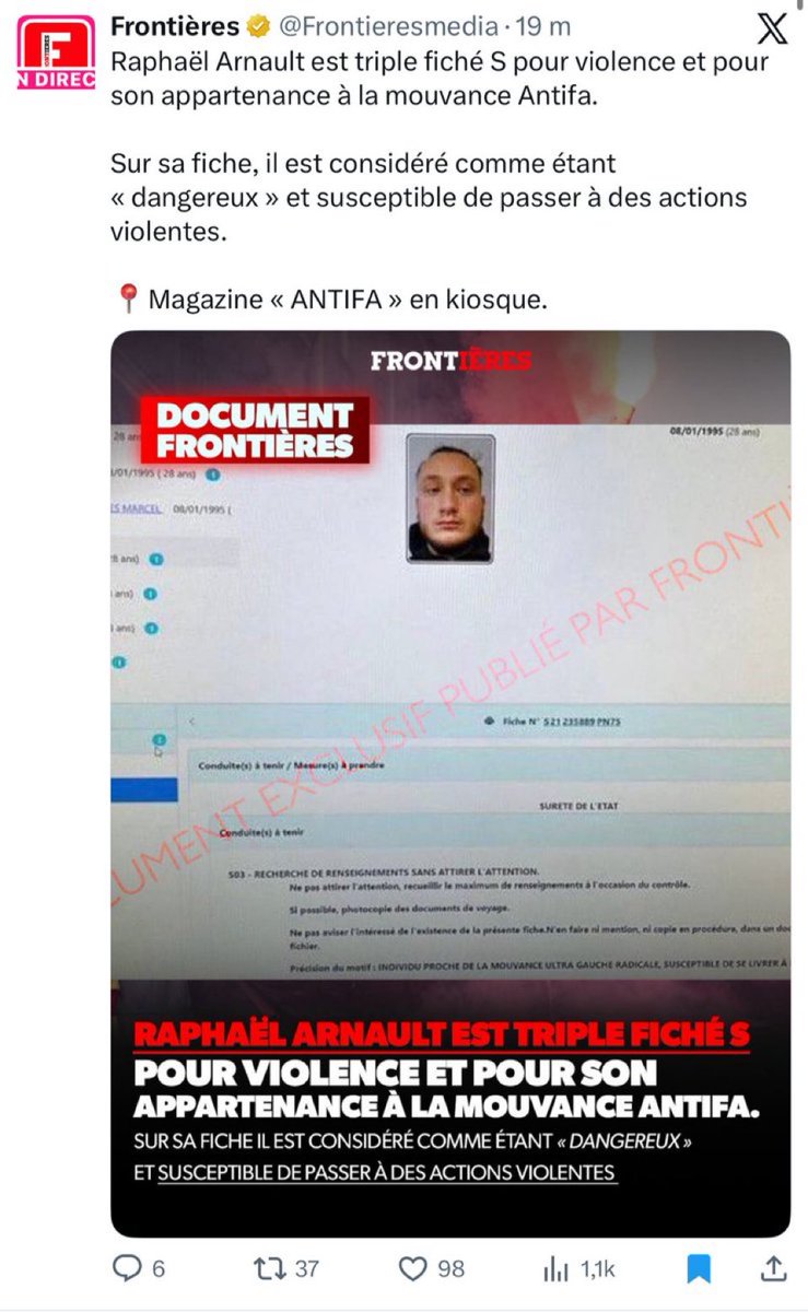 Qui sont les flics qui font fuiter des documents confidentiels (et inintéressants) aux fachos de Frontières ?