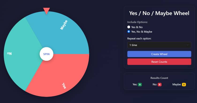 webfuelcode's tweet photo. Can't decide?
Spin the YES/NO wheel
One click → Instant answer.
This thing is addictive #YesNoPicker #WheelOfDecisions
https://t.co/FSwzWxahjc https://t.co/yIjLcsMGgN