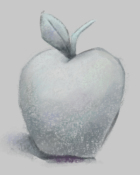 concrete apple.