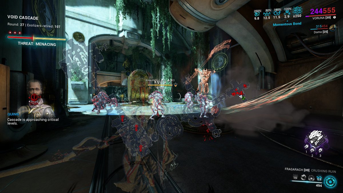 sdeparture94's tweet image. My first ever solocascade attempt ended in a LC run. 6th level cap run to date!
#SoloCascade #LevelCap #Warframe