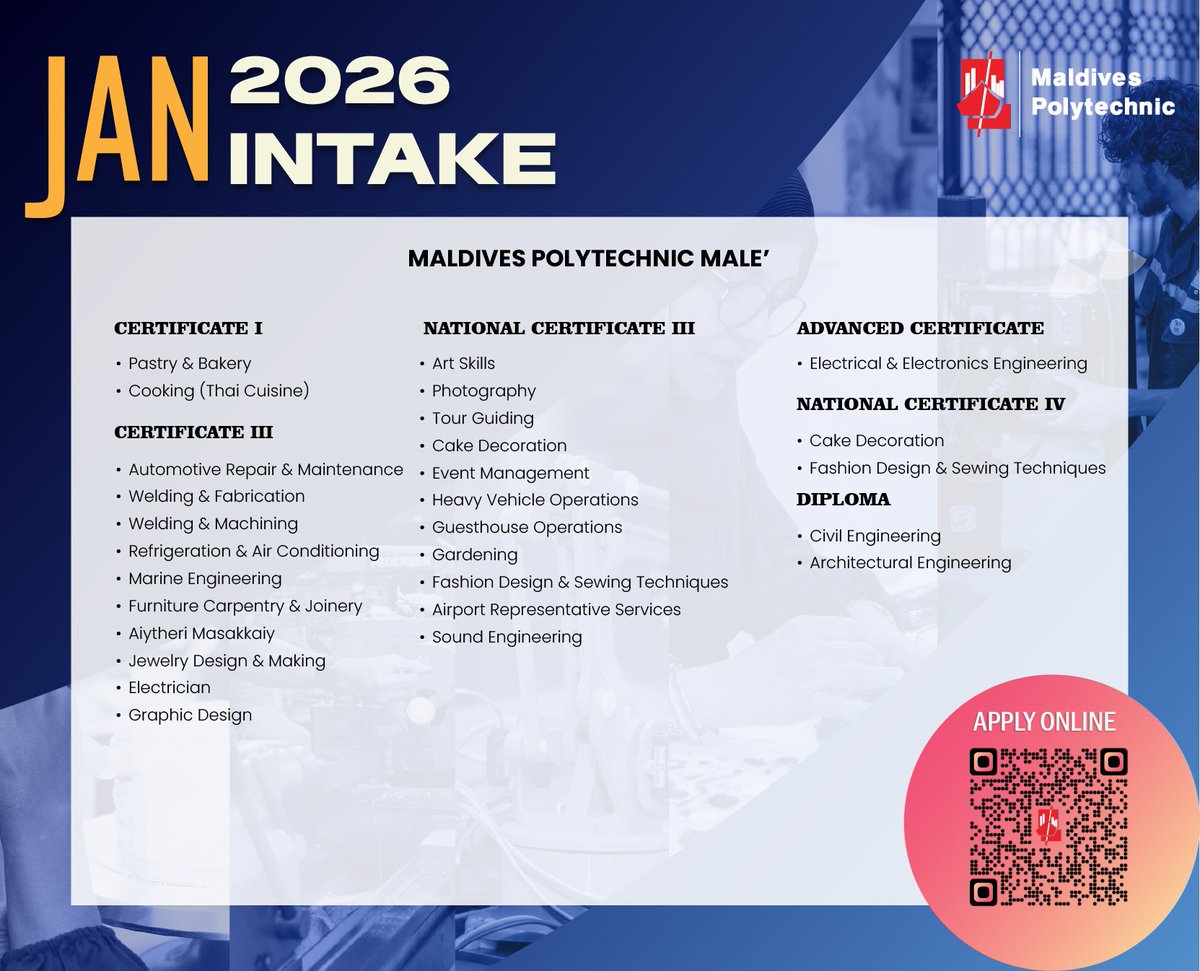 Maldives Polytechnic tweet media
