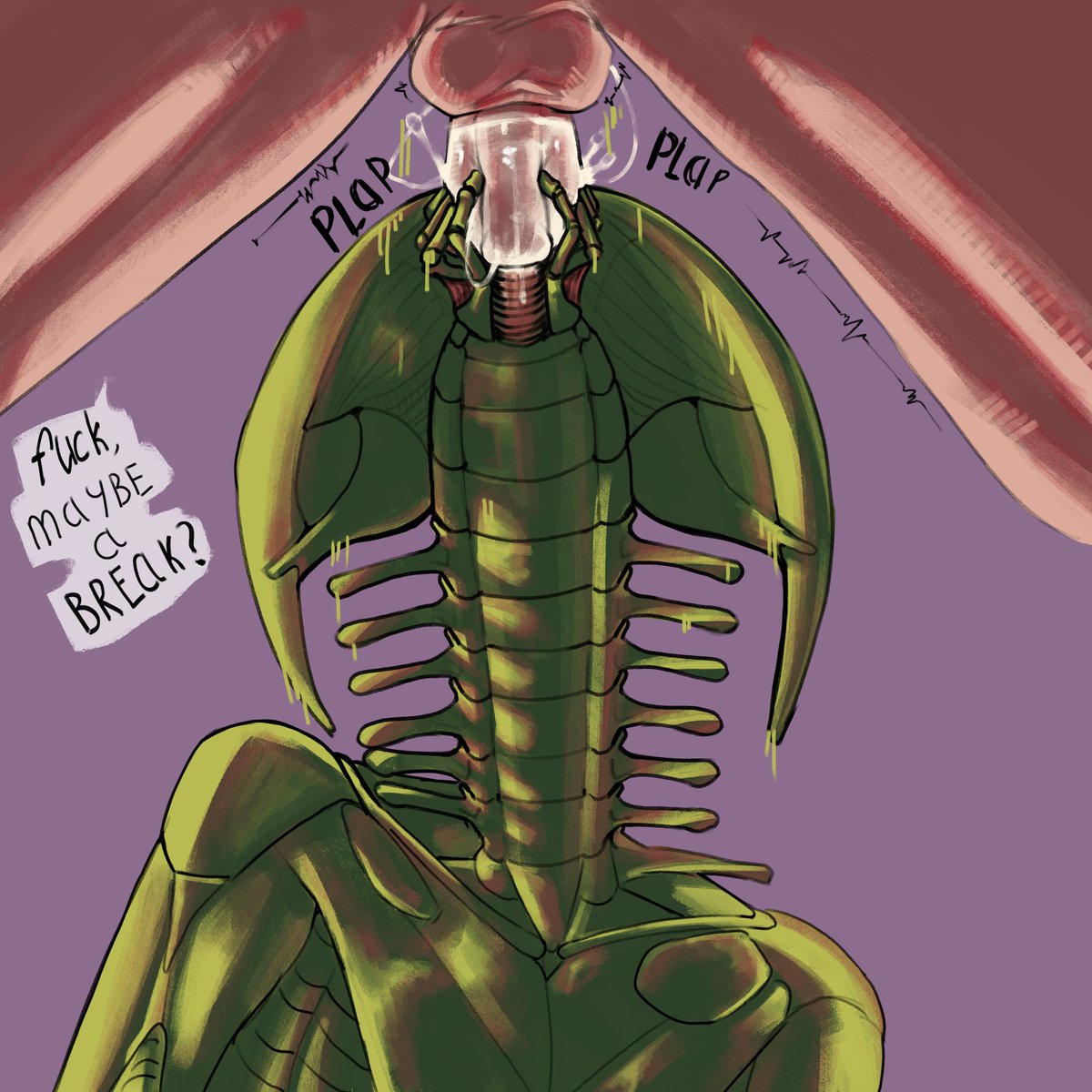 sun_bug_'s tweet photo. #nsfw #nsfwart #insectoid #insect 
guy almost died https://t.co/gabajHxGBy