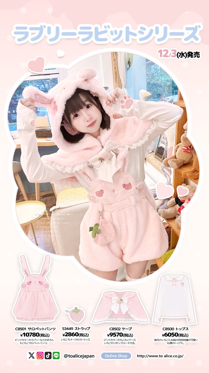 Dr. aka SNKRer ラブラビット　パンダ　30点セット ❤️ToAliceJapan❤️ 12月3日(水)発売🌟 🎀ラブリーラビットシリーズ