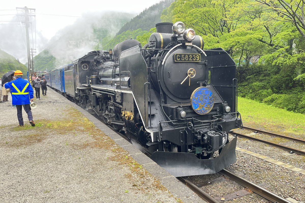 昨日秩父鉄道のC58 363がSL秩父曳き山夜祭り号として運行した同じ日に