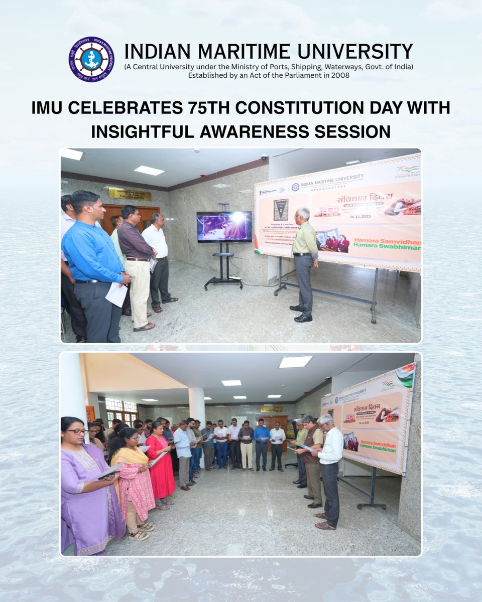 IMU_HQ's tweet image. Marking the 75th Constitution Day with sessions on the Preamble, Rights, Duties &amp;amp; key safeguards.
Insights by Dr. Gomathi Senthilkumar and Adv. Hari Narayan. 🇮🇳✨
#SamvidhanDiwas #ConstitutionDay