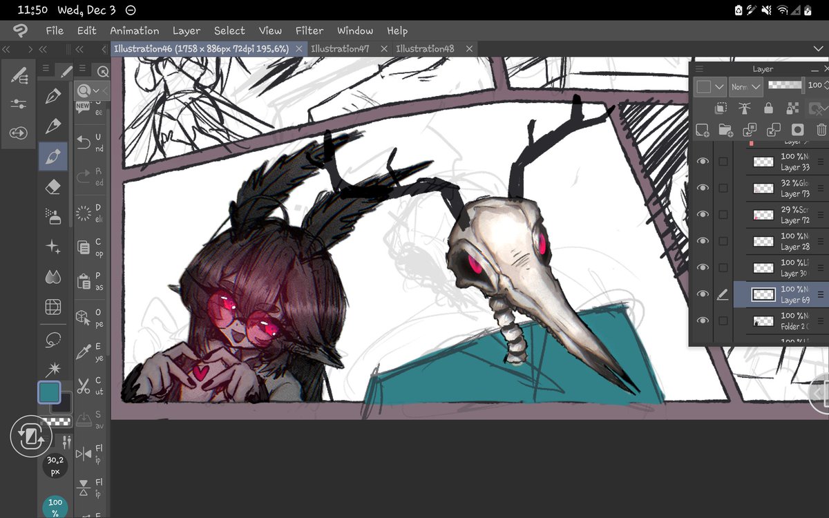 Shiiibada's tweet photo. Mothman + Wendigo 🦌 💡

Working on a banner for mine and my BF's VRchat group https://t.co/ONCYeyps8W