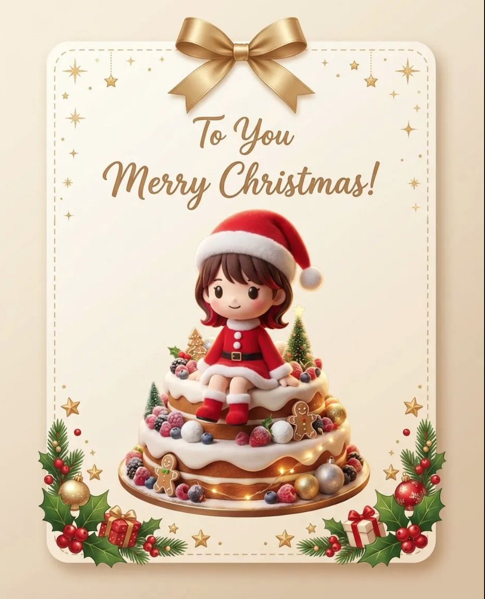 gaogao_1192's tweet image. さてさて…と。

今から今回のちびキャラ×クリスマス画像を生成してシェアしてくださった方限定！！
クリスマスプレゼント記事を書き上げます💪

できあがった画像＋プロンプトで、こんな感じのグリーディングカードが作れます♡

ぜひイベント参加していただけたらうれしいです🎁