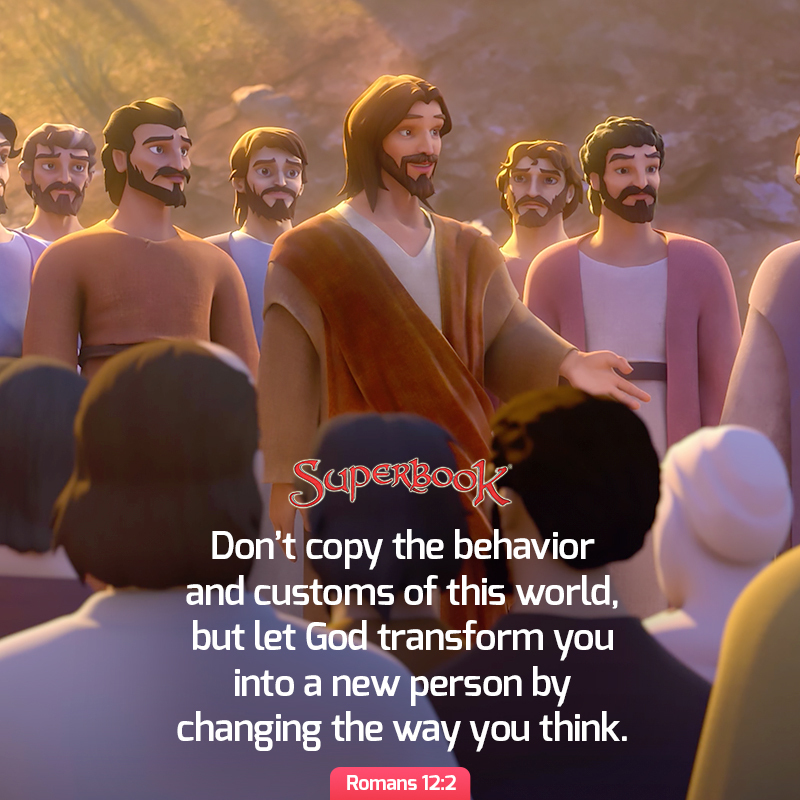 SuperbookTV's tweet image. Let God change you for the better! 🥰

#GodTransforms #NewLife #GodRenews #ThankYouLord
.
.
.
.
.
SUPERBOOK
Bringing Bible Stories and Jesus' love to kids everywhere
Series + App + Academy + Outreach
