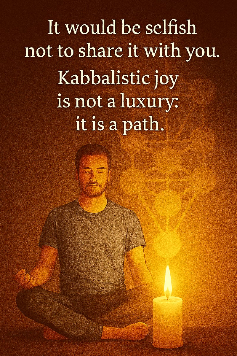 comechile's tweet photo. It would be selfish not to share it. Kabbalistic joy is not a luxury: it is a path. https://t.co/b4231pjYcs