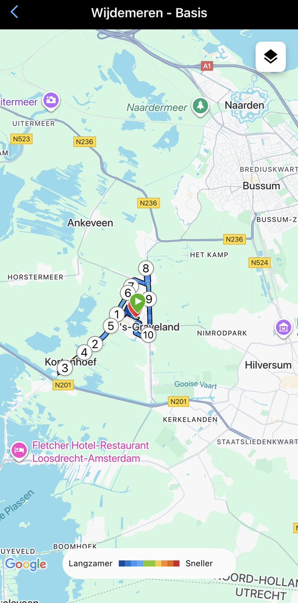 Morge <a href="/loopmaatjes/">Loopmaatjes</a> , mij weer netjes aan de Garmintraining gehouden plusminus ongeveer. Het was lekker onderweg. Op naar Amsterdam. Werk en doe ze weer vandaag ✋🏻