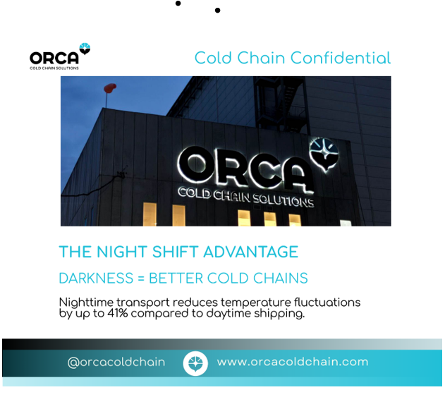 orcacoldchain's tweet image. Did you know?

Temperature stability improves significantly at night.

Nighttime shipping reduces fluctuations by up to 41%, making the cold chain more reliable than daytime runs.

#ColdChainFacts #NightTransport #LogisticsOptimization #ORCA