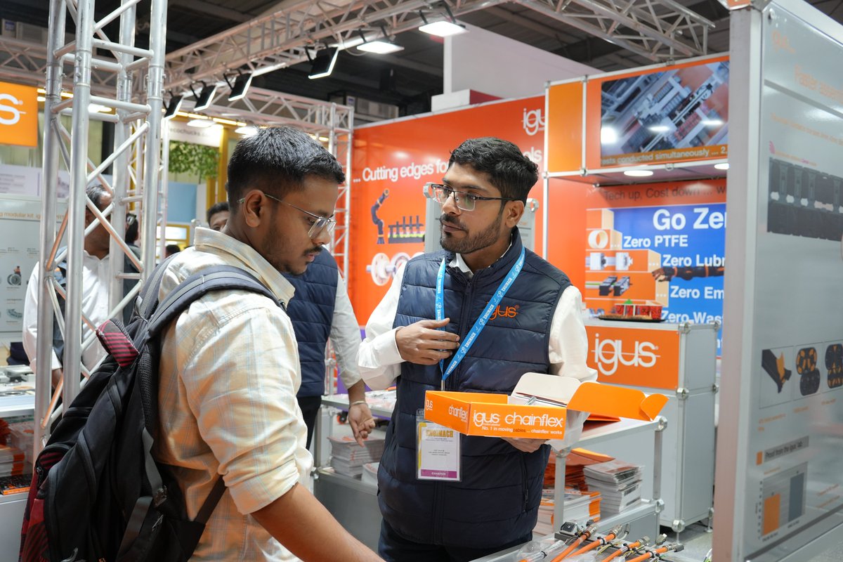 Here are some glimpses  as we showcase how igus® motion plastics are shaping the future of smart, maintenance-free engineering.

📍 Hall 02 | Booth P13A
We’re live till Dec 7th — drop by and say hello!

#igusIndia #ENGIMACH2025 #EventGlimpses #IndustryExpo #MotionPlastics