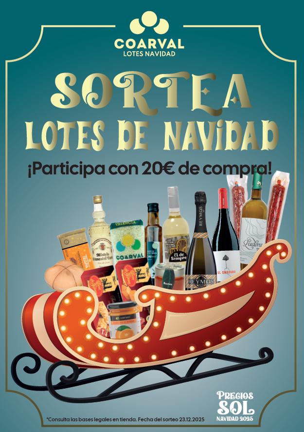 agricola_v's tweet photo. 🌲✨ ¡Arranca el Sorteo de Precios SOL!
Por cada 20 € de compra en la cooperativa Coarval, participa para ganar una cesta de Navidad llena de sabor local. 🎁
Cada día cuenta. Juntos construimos una Navidad con ilusión. ☀️

#coarval #preciossol #cestadenavidad #tiempodeilusion https://t.co/TYhLfybjT3