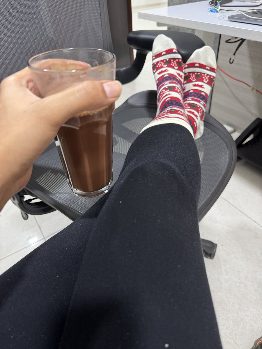 got the best merch from <a href="/SantaBrowser/">Santa Browser</a> 

nothing better than warm socks and hot chocolate for this time of the year 🥰

i am loved 💕