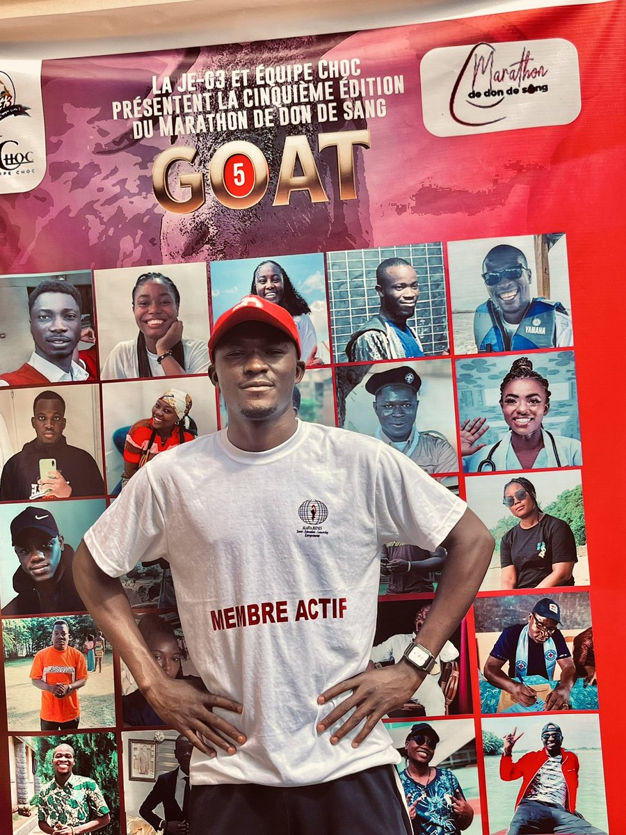 Le 29 nov 2025, Alafia Jeunes, aux côtés de la #Jeunesse Engagée Golfe 3 et l’Équipe Choc, a pris part au Marathon du #Don de #Sang pour lutter contre la #pénurie.
Une mobilisation solidaire dès 8h pour rappeler qu’un don de sang = une vie sauvée. <a href="/AlafiaJeunes/">Alafia Jeunes</a>